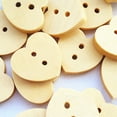thumbnail image 6 of Naierhg 100Pcs 2 Holes Heart Shaped Rustic Wooden Buttons for Sewing Crafts Scrapbooking A, 6 of 6