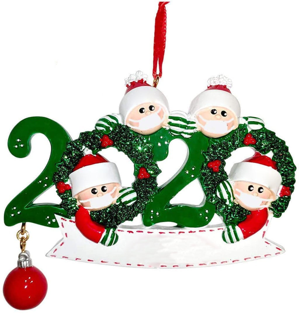 2020 Engraved COVID Christmas Ornaments Various Styles 