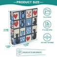 thumbnail image 3 of FORMRS 3 Ring Binder 1.5 inch with Pockets Set of 2 Clip Board 200 Sheets Capacity, Black Cats and Hearts, 3 of 8