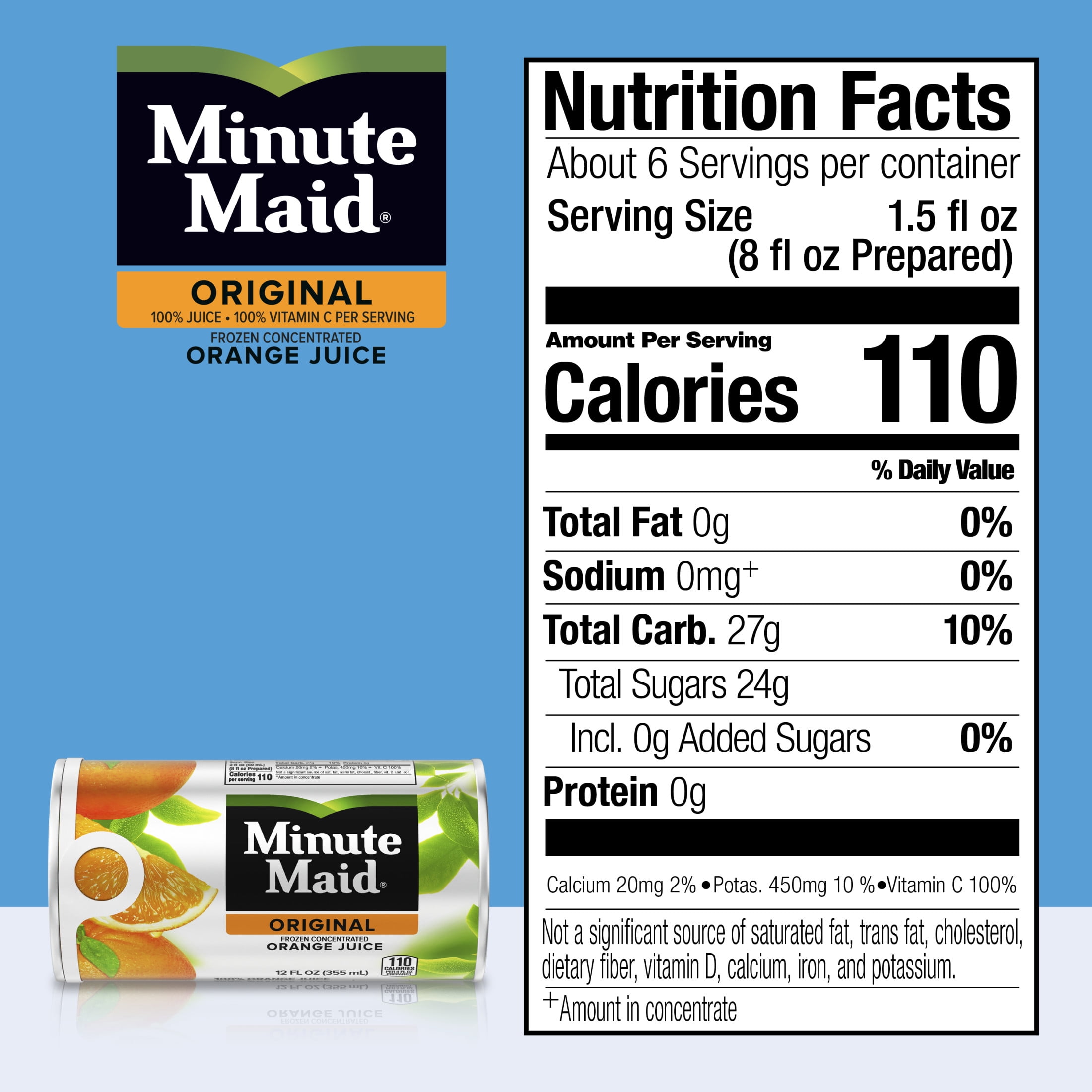 Minute Maid Orange Juice Frozen Concentrate Can, 12 fl oz