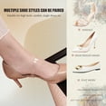 thumbnail image 4 of 12 Pairs Shoe Straps for Heels,Adjustable Heel Straps Ankle Straps Invisible High Heel Strap for Loose Shoes, 4 of 8