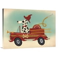 thumbnail image 1 of Global Gallery's 'K9 Fire Department' By Ryan Fowler Stretched Canvas Wall Art, 1 of 4