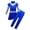 2PC Set, variant on Girls 2-Piece Halloween Costume Set Blue Cosplay Dress with Pants