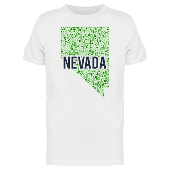 Nevada Dotted Map Ts Tee Men's -Image by Shutterstock