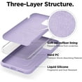 thumbnail image 4 of Compatible with iPhone 11 Case, Liquid Silicone Case, Slim Cover, Full Body Protection (Screen & Camera Protective Case), Shockproof, Anti-Scratch Soft Microfiber Lining 6.1 inch (Purple), 4 of 5