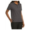 thumbnail image 4 of Mafoose Women's Comfortable Silk Touch Polo Golf Shirt Short Sleeve Charcoal Heather Grey 4XL, 4 of 5