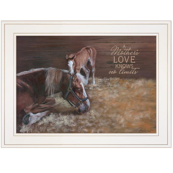 A Mother Love Horses by Pam Britton Printed Wall Art Wood Multi-Color