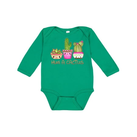 

Inktastic Hug a Cactus- cute Gift Baby Boy or Baby Girl Long Sleeve Bodysuit