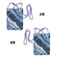thumbnail image 2 of Multi-Color Cross-Body Handbag 8.27×5.91in Waterproof, Scratch-Resistant And Odor-Free Detachable Shoulder Strap Slateblue Marble_3, 2 of 8