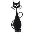 thumbnail image 1 of Candelabro decorativo para el hogar, candelabro decorativo para el hogar, candelabro duradero con forma de gato, candelabro de hierro, diseño aerodinámico, 1 of 12
