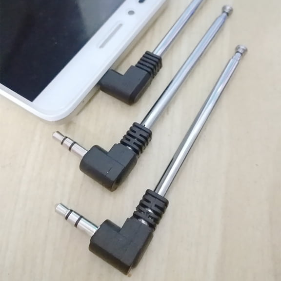 Soumake Radio Antenna Easy to Carry Retractable PVA FM Radio Antenna for Cell Phone