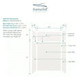 thumbnail image 5 of Transolid Expressions 36" X 60" X 96" 6-Piece Tub/Shower Wall Kit with Extension Kit, White, 5 of 6
