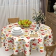 thumbnail image 6 of Watercolor Maple Leaves Table Cloth - Fall Floral Leaf Tablecloth Botanical Flowers Table Cover Round Plant Circle Table Clothes 60 Inch for Picnic Party Dining Room, 6 of 6