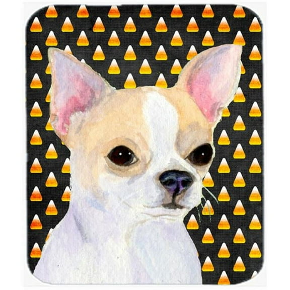 Chihuahua Candy Corn Halloween Portrait Mouse Pad, Hot Pad Or Trivet