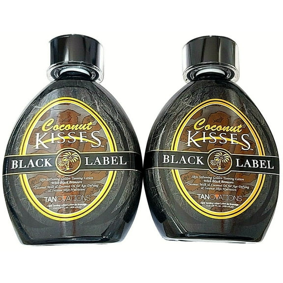 2 New Ed Hardy Tanovations Coconut Kisses Black Label Bronzer Tanning Bed Lotion