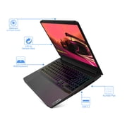 Lenovo IdeaPad 3 Gaming Laptop, 15.6 FHD IPS 120Hz, AMD Ryzen 5 5600H 3.3GHz, NVIDIA GeForce RTX 3050 4GB, 8GB RAM, 512GB PCIe SSD, Shadow Black, Windows 10 Home