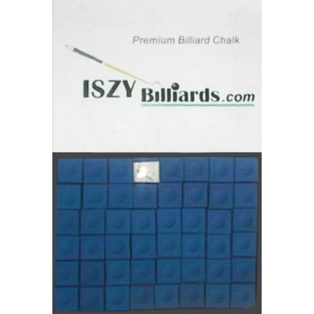 Billiards Chick - Premium Billiard Stick Pool Cue - Chalk Blue Quantity 12 Pieces