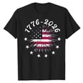 thumbnail image 3 of MuXiKeJi Clothes 250 Anniversary USA Shirt for Women Retro Statue of Liberty Pullover Top Casual Short-Sleeved Patriotic Shirt, 3 of 4