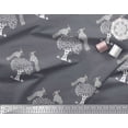thumbnail image 3 of Soimoi Rayon Crepe Fabric Dot & Lotus Block Print Fabric by Yard 46 Inch Wide, 3 of 3