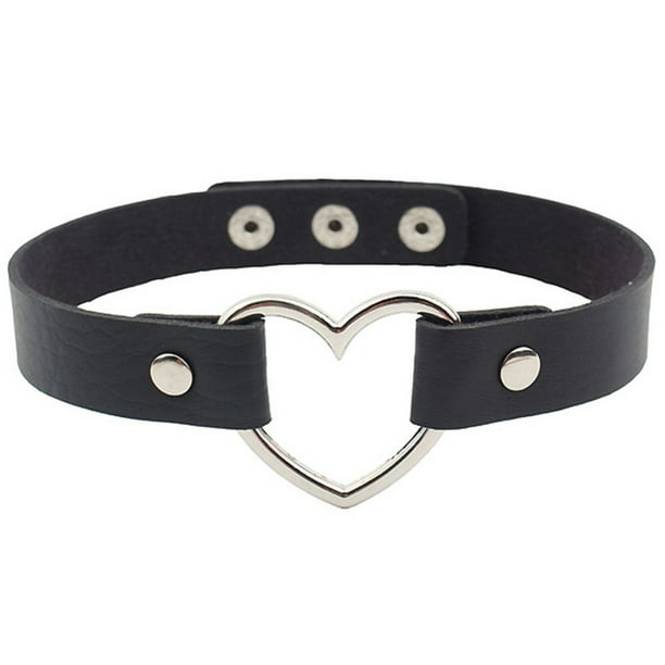 Expression Jewelry - 5 Pack of Leather And Heart Choker Necklaces - Five  Adjustable Chokers with Metal Heart … - Walmart.com - Walmart.com