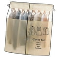 thumbnail image 3 of Moyic - Bolsa para colgar ropa, armario, abrigo, bolsa de almacenamiento, organizador con transparente Cubiertas para muebles de jardín beige Moyic HA004012-02, 3 of 6