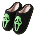 thumbnail image 2 of Casa Esponjosas Pantuflas Felpa Con Esqueleto Halloween Cómodas para El Invierno, 2 of 9