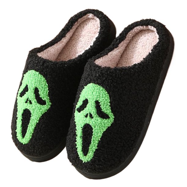 Esqueleto Con Corona Felpa Halloween Antideslizantes para El Invierno