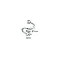 thumbnail image 2 of K-KED 10/50/100pcs Stainless Steel Spiral Ear Nose Lip Ring Helix Cartilage Piercing-100pcs, 2 of 6