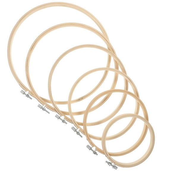 GOOHOCHY 6pcs Embroidery Cross Stitch Frames For Craft Sewing Durable And Safe For Beginners And Diy Projects