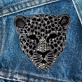 thumbnail image 7 of Unisex Leopards Shaped Brooches Rhinestone Leopard Pin Animal Lapel Pins Office Party Friend Accessories For Women (Black), 7 of 7
