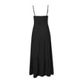 thumbnail image 5 of Vestido largo sin mangas con espalda descubierta y corte sólido para mujer - Mezcla de poliéster y spandex - Ropa informal/de fiesta con opciones de tallas, 5 of 5