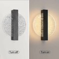 thumbnail image 4 of Dimmable LED Wall Light, Modern Indoor Aluminum Wall Light, Bedside LED Wall Light, Round Black Acrylic Wall Lamp for Living Room, Bedroom, Stairs, Ha, 4 of 5