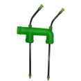 thumbnail image 1 of Bewildely Bebida Snorkel Cerveza doble Bong Adaptador Embudo Partido Dólares / Gallinas / Entretenimiento Barra de herramientas Verde, 1 of 6