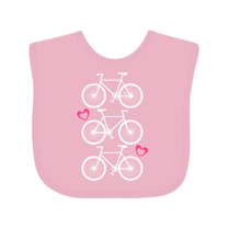 Inktastic Biking Bicycle Silhouette Girls Baby Bib