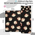 thumbnail image 5 of Black Christmas Santa Pattern Toddler Nap Mats for Kids Preschool,50"x20" Sleeping Mat Bag or Kids,Toddler Sleeping Bag,Toddler Nap Mat or Daycare, 5 of 6