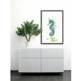 thumbnail image 3 of "Blue Sea Horse" Framed Painting Print, 3 of 4