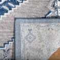 thumbnail image 4 of SAFAVIEH Madison Jerrie Traditional Area Rug, Navy/Grey, 3' x 5', 4 of 7