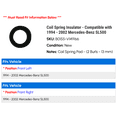 thumbnail image 2 of Coil Spring Insulator - Compatible with 1994 - 2002 Mercedes-Benz SL500 - Meyle, 2 of 2