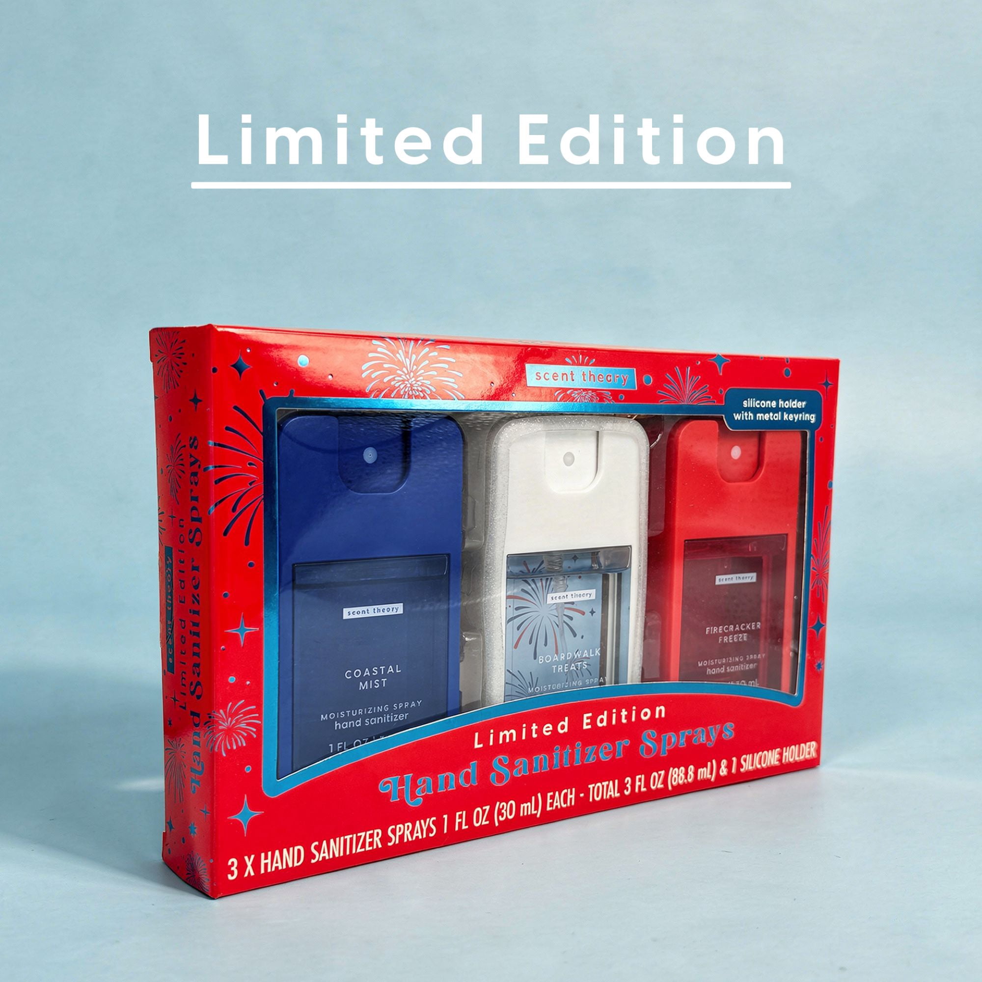 Scent Theory Limited Edition Americana Hand Sanitizer Spray Gift Set, 3 Piece