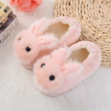 

Toddler Girls Fuzzy Slippers Unicorn Tie Dye Fluffy Sandals Cartoon Cute Warm Cozy Plush Slip on Kids House Slippers