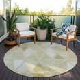 thumbnail image 6 of Addison Rugs Chantille Indoor/Outdoor Transitional Geometric Khaki Washable Round Rug, 8' x 8', 6 of 6