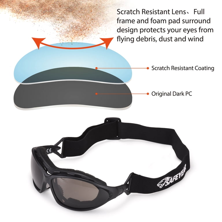 Safety Glasses For Work – Anti-Fog, Scratch-Resistant Wrap-Around Goggles For Men & Women