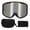 Black Frame Silver Lens, variant on Yajisi Ski Goggles Double Layer Sun Protection Anti Fog Adjustable Elasticity Snowboard Goggles for Men Women Youth Black Frame Yellow Lens