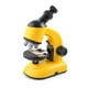 thumbnail image 2 of Microscopio giratorio para estudiantes, laboratorio escolar, tiempos de aumento 1200X, microscopios LED, lupa de plástico, herramienta científica, amarillo Jumpingount FN000793-01B, 2 of 7