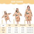thumbnail image 4 of FORMRS Wearable Blanket Hoodie with Sleeves for Kids Cozy Flannel Sweatshirt, Christmas Santa, 4 of 7
