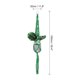 thumbnail image 2 of Soportes de plantas de macramé Uxcell para interiores, estante para plantas colgante con base de madera resistente para colgar en la pared, techo o ventana, paquete de 2 en verde, 2 of 7