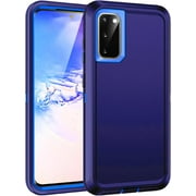 for Galaxy S20 5g Case,Shockproof Dropproof Dustproof 3-Layer Full Body Protection Rugged Heavy Duty High Impact Hard Cover Case for Galaxy S20 6.2 inch,Dark Blue