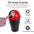 thumbnail image 4 of Automotive Cup Holder Garbage? Mini car Trash can, Small Automatic Portable Trash can with lid, for car Home Office (Red), 4 of 10