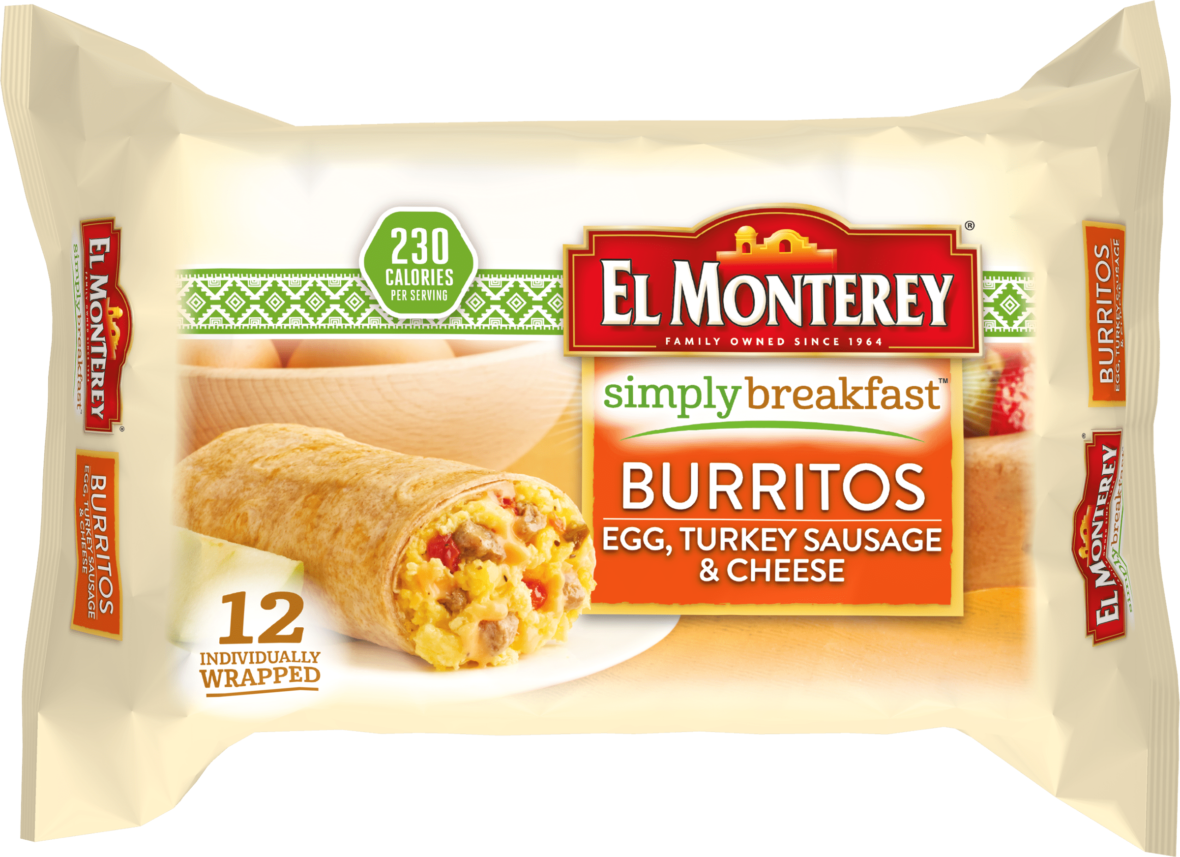 El Monterey Breakfast Wraps, 1.79 kg