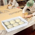 thumbnail image 6 of Buyitt Set of 4 Pizza Dough Proofing Box, Commericial Grade Dough Proofing Tray, Stackable Dough Proofing Container Pan, White, 6 of 6